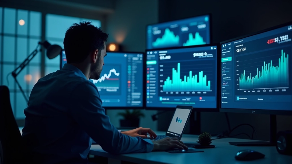 Tableau de bord numérique affichant les sources de revenus passifs et les graphiques de croissance